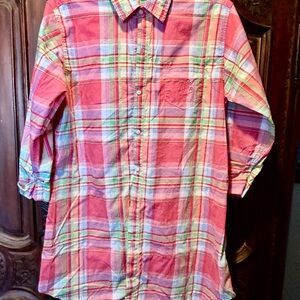 Ralph Lauren Women’s  multi color Plaid Shirt size Medium